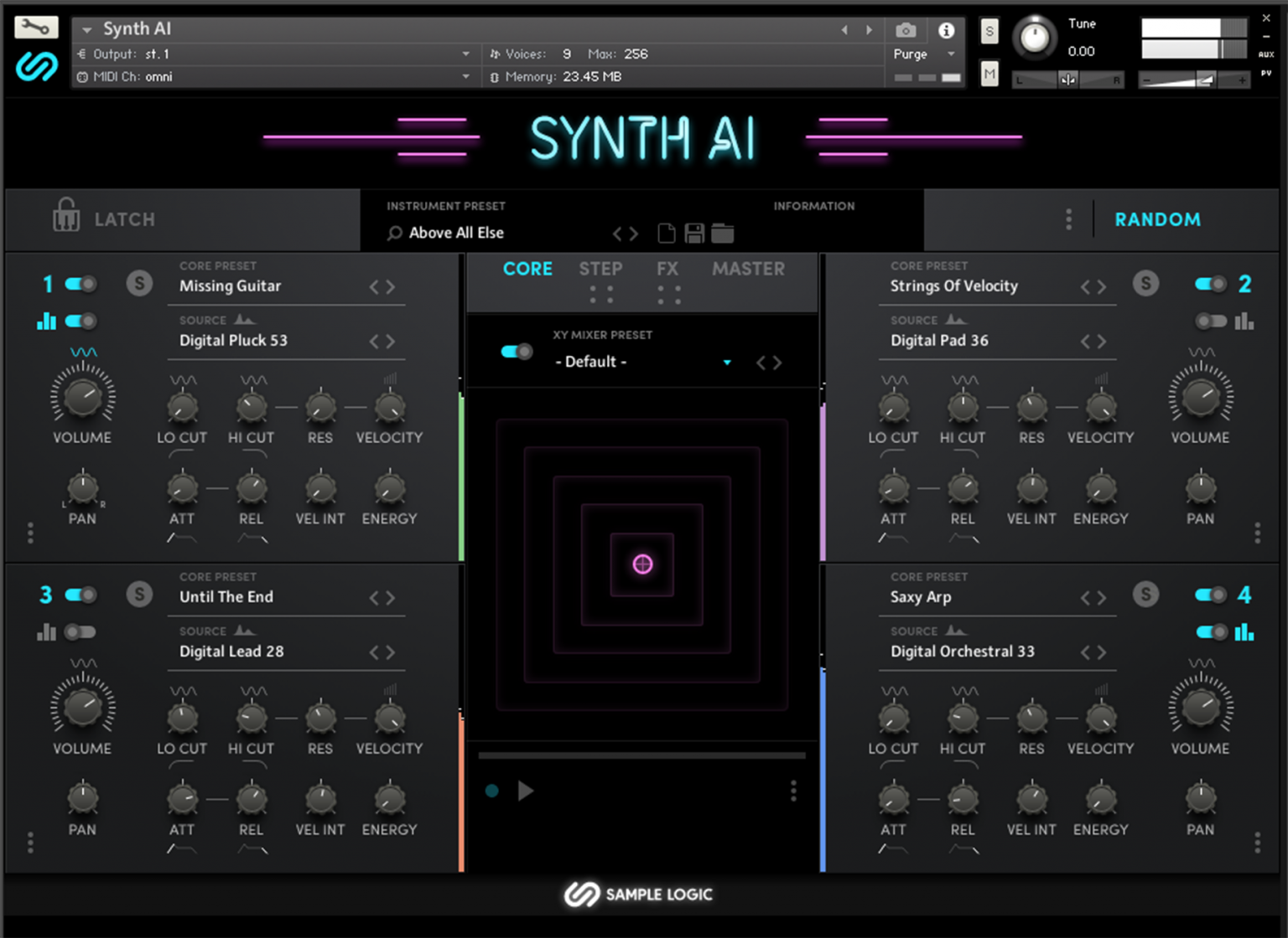 Sample logic. Foto Sample Logic Synth ai.